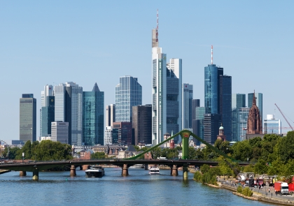Skyline von Frankfurt am Main.